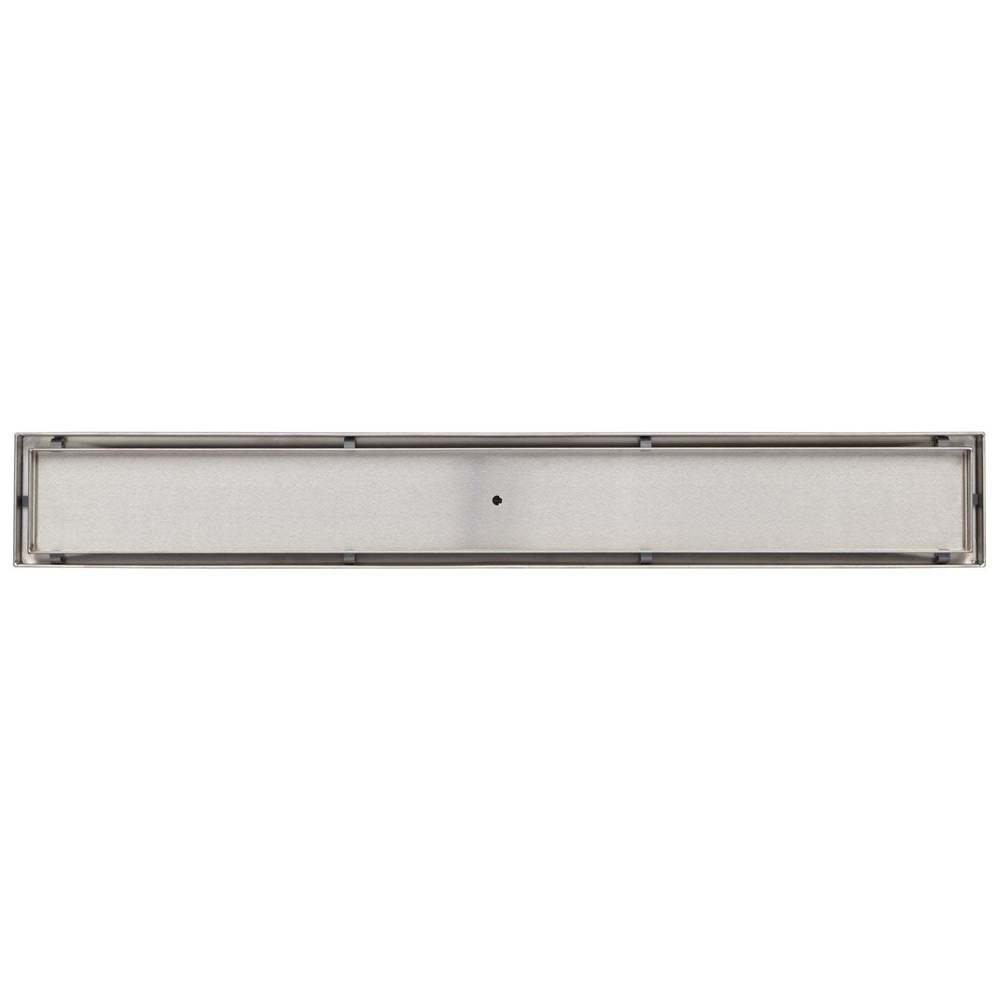 Signature Hardware Cohen 60-in Linear Shower Drain, Brushed Stainless Steel